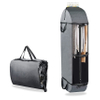 Heavy Duty Portable Foldable Garment Bags for Travel Hanging Clothes Storage with Clear Window