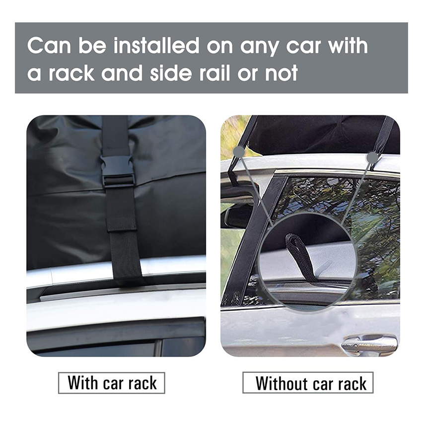 Car Roof Bag Rooftop Cargo Carrier Waterproof Car Top Luggage Storage Bag with Anti-Slip Mat