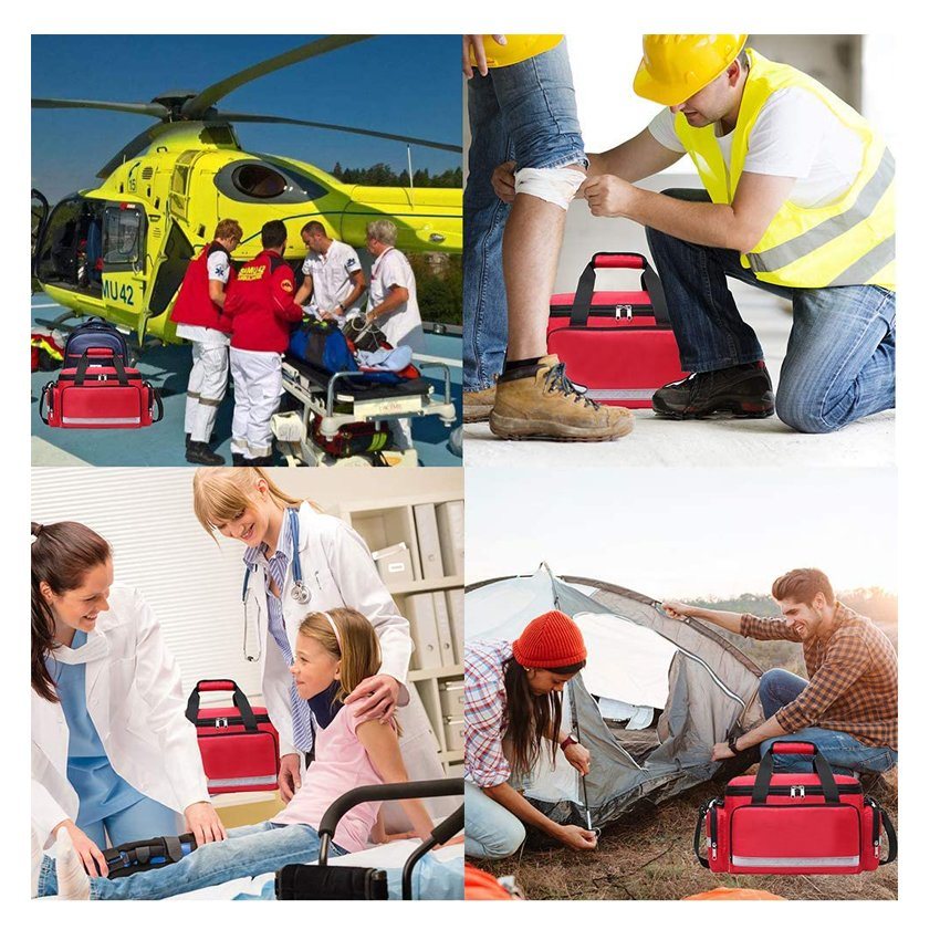 First Aid Trauma Jump Bag First Responder Nurse Medical Medic Duffel Carry Bag