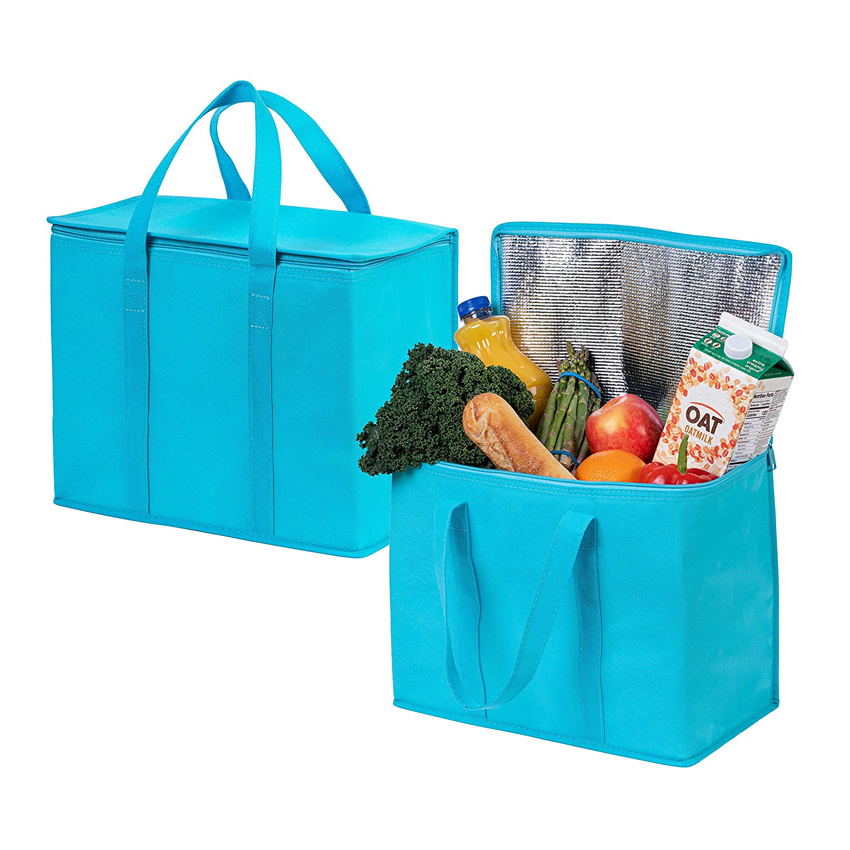 Durable Picnic Basket Ice Cooler Bag Insulated Food Delivery Bag Hot Cold Pack