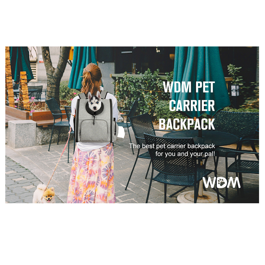 Pet Bag Dog Carrier Front Pack Breathable Head-out Bag for Travel Hiking Camping Use