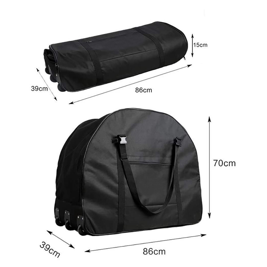 Folding Bike Carry Bag Bike Travel Bag PRO Bicycle Travel Case with Wheel