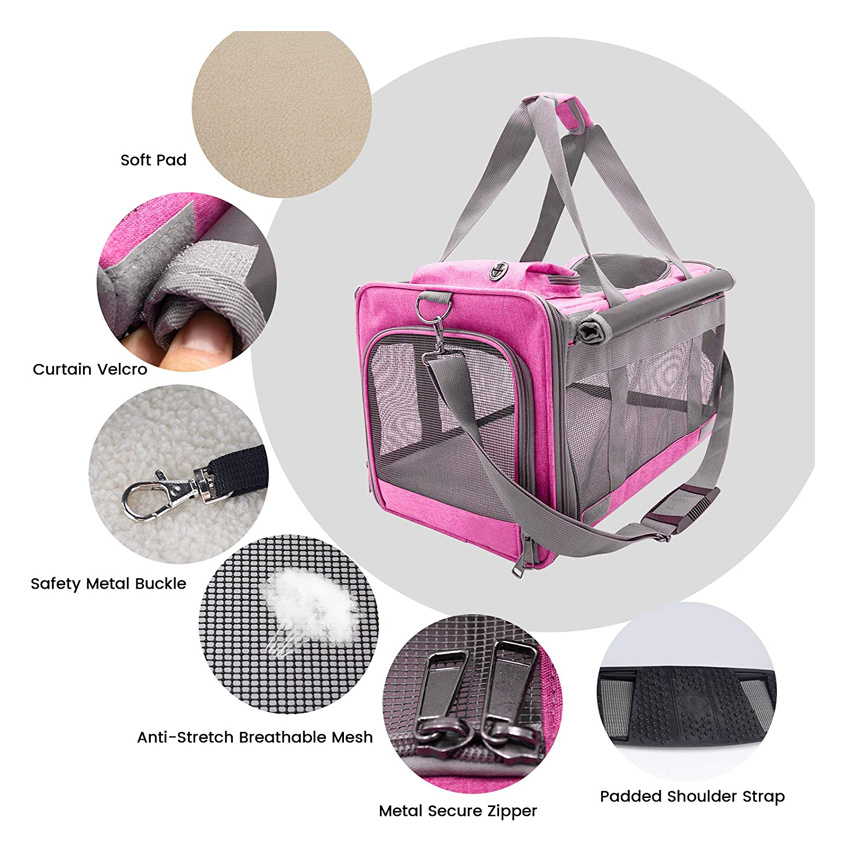 Pet Supply Dog Carrier Bag Pet Cage Travel Tote Bag for Dog and Cat