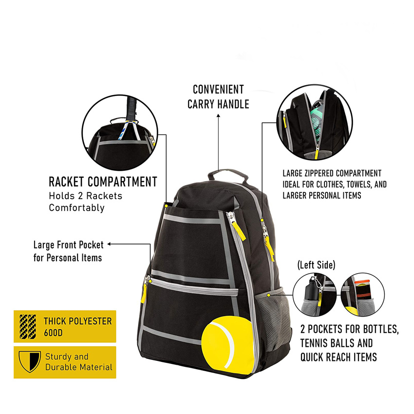 Lightweight Tennis Racket Backpack Sports Gear Bag Convenient and Durable Travelling Bag