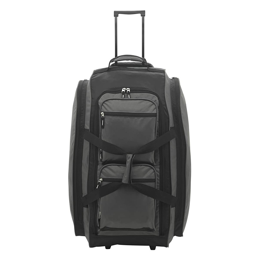 Fashion and Durable Travel Roller Bag Foldable Rolling Duffel Bag