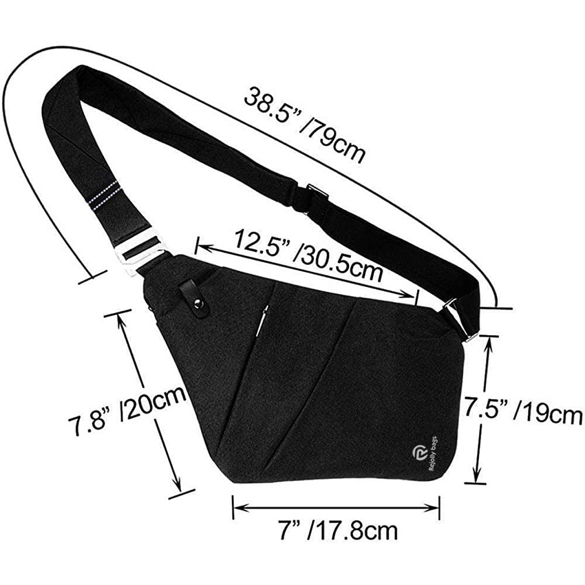 Waterproof Shoulder Backpack Sling Chest Crossbody Bag Cover Pack Rucksack Bicycle Sport Bag