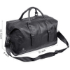 Weekender Overnight Bag Waterproof Leather Large Carry on Bag Travel Tote Duffel Bag for Men or Women Duffel Bags