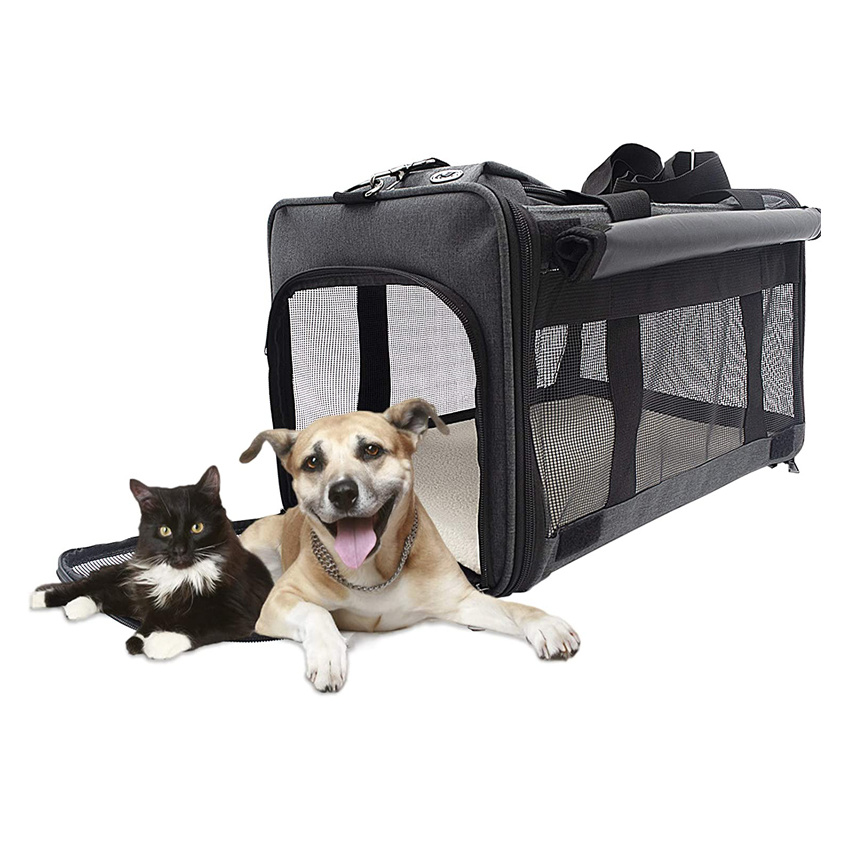 Portable and Washable Puppy Carrier Bag Collapsible Pet Travel Tote Bag Dog Cage