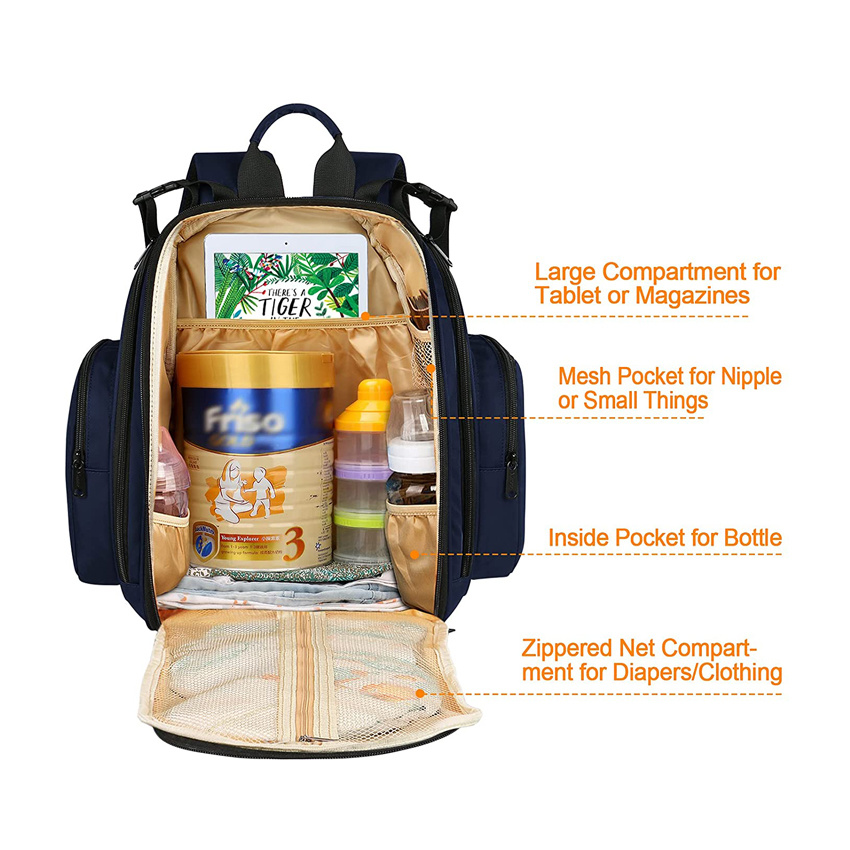 Large Baby Carry Bag Great Quality Waterproof Laptop Diaper Backpack Mommy Bag