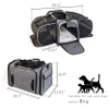 Airline Approved Pet Dog Cat Soft Sided Carrier 2 Side Expandable Collapsible Cat Carrier