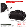 Luggage Travel Bag Wheeled Holdall Pull or Drag Trolley Handle Wheeled Bag