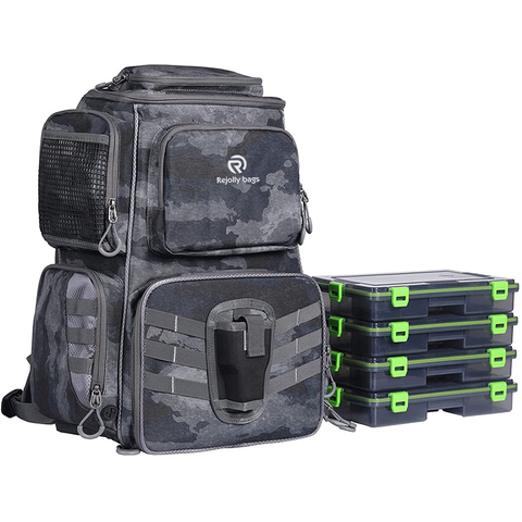 Large Waterproof Tackle Bag Storage, Waterproof Protective Rain Cover, Backpack for Trout Fishing Outdoor Sports Camping Hiking Fishing Rod Bags