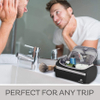Toiletry Organizer Wash Bag Hanging Shaving Kit Travel for Bathroom Shower Water-Resistant Toiletry Bag