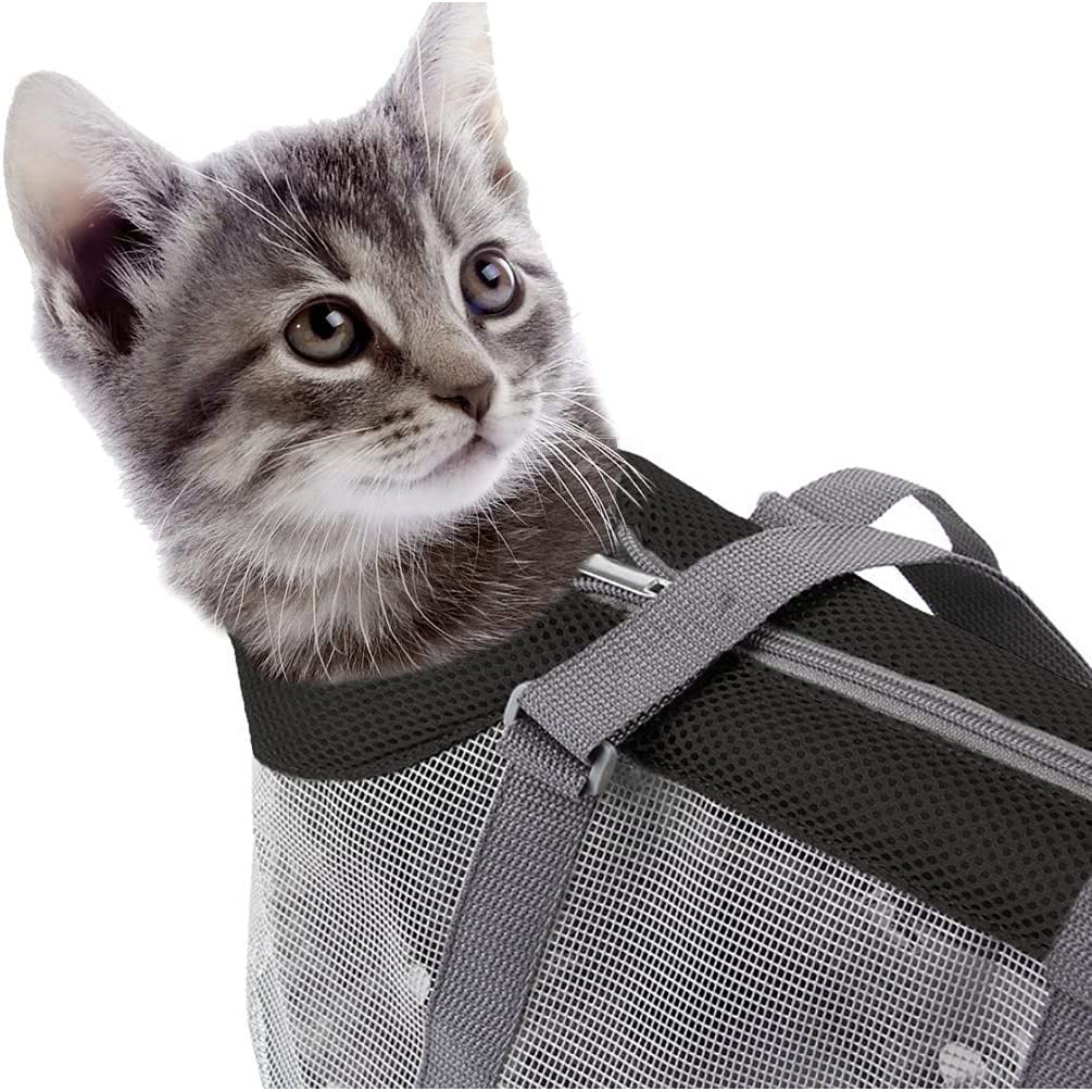 Foldable Breathable Pet Dog Carrier Tote Bag Outdoor Soft Portable Soft-Sided Mesh