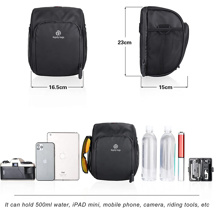 Waterproof Bicycle Front Tube Bag with Shoulder Strap Raincover for Mountain Bike Bag