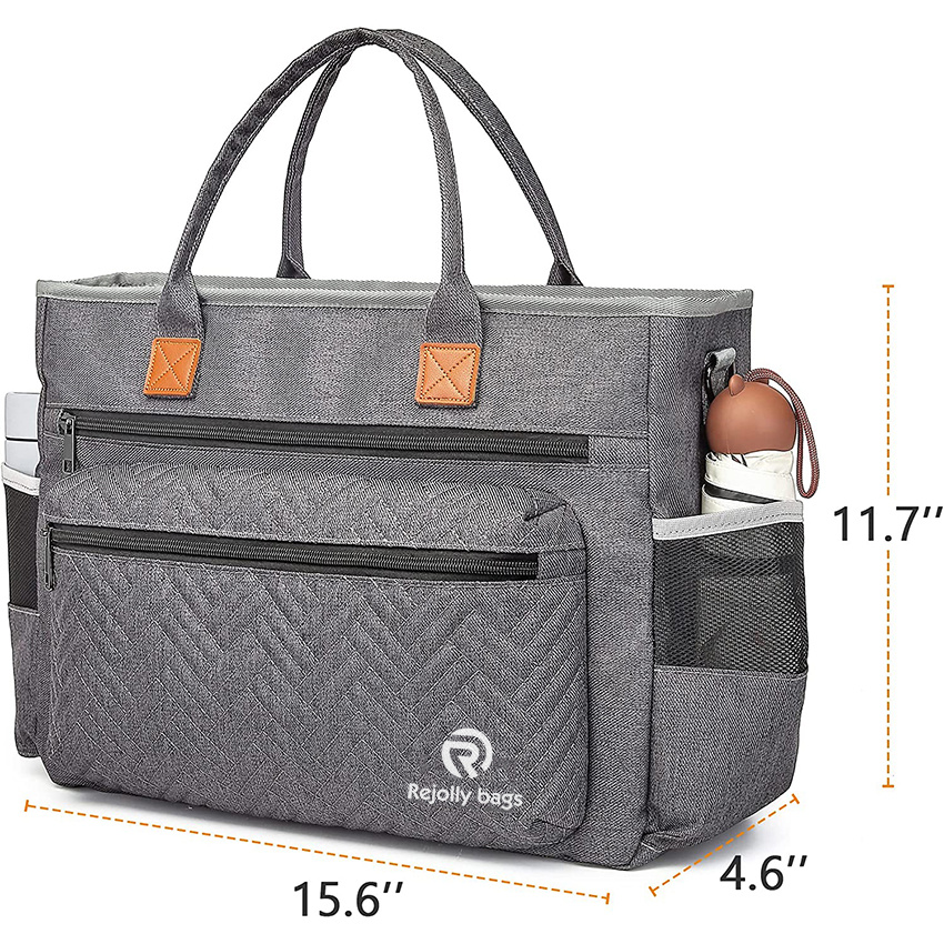 Teacher Bag for Work, Messenger Shoulder Bag Fits 15.6 Inch, Business Handbag Satchel Purse Tote Bag