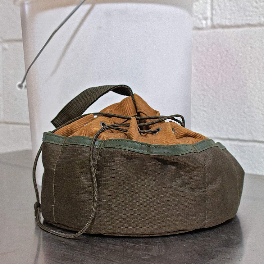 Bucket Boss Parachute Tool Bag Small Parts Bag in Brown
