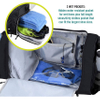 Durable Crowdsource Designed Duffel Bag with 10 Optimal Compartments Including Water Resistant Pouch