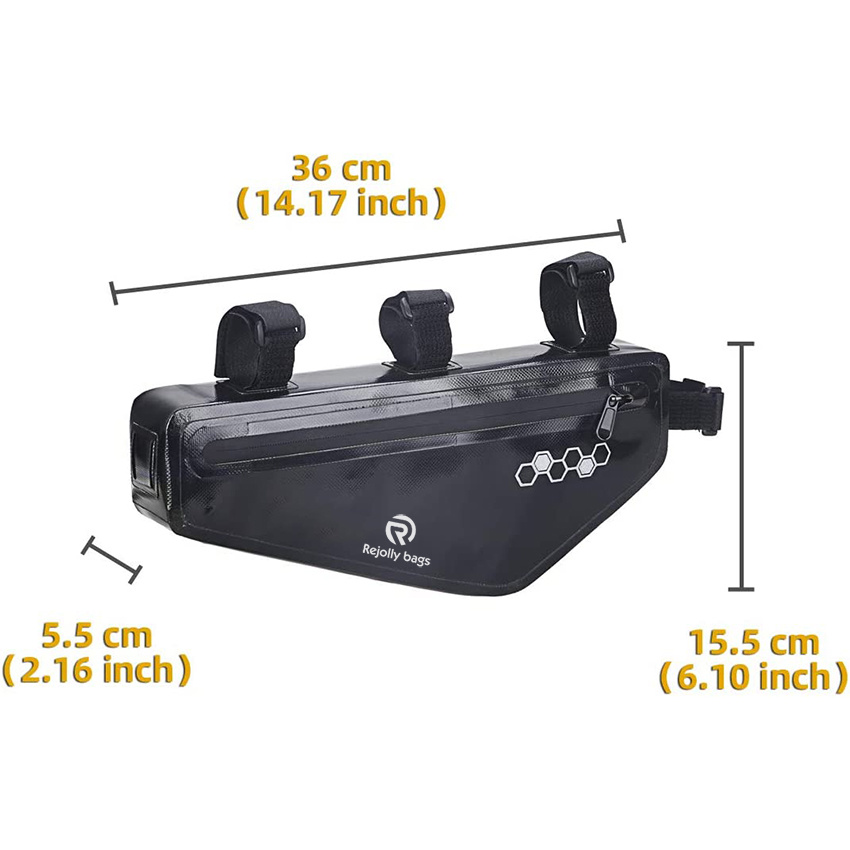 Bike Frame Bag Waterproof Triangle Storage Under Top Tube Bag for Large Size Road Bike Pouch Storage Bag Cycling Mountain Accessories Bicycle Bag