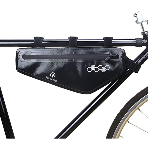 Bike Frame Bag Waterproof Triangle Storage Under Top Tube Bag for Large Size Road Bike Pouch Storage Bag Cycling Mountain Accessories Bicycle Bag