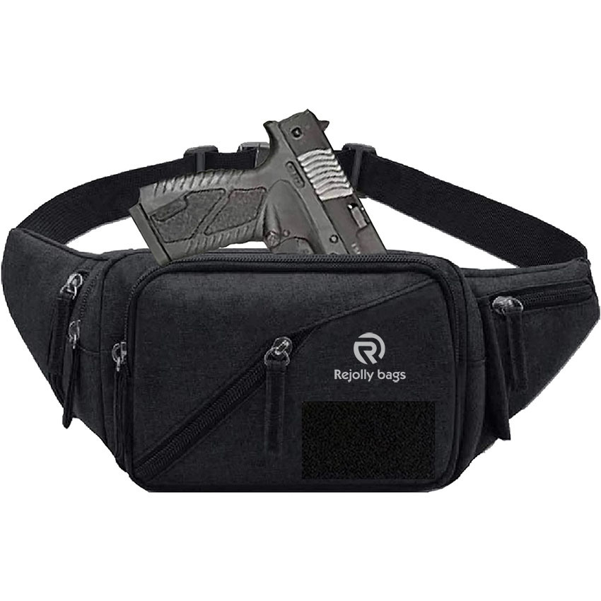 Military Style Concealed Carry Waist Bag Tactical Conceal Carry Bag Fanny Packs Holster Pouch with Bottle Holder Bag