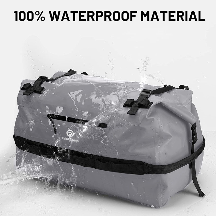 Large Waterproof Duffel Bag Rolltop Dry Backpack Duffle Bags for Kayaking, Rafting, Boating, Swimming, Camping, Travel, Gym, Beach, 60L/80L Bag