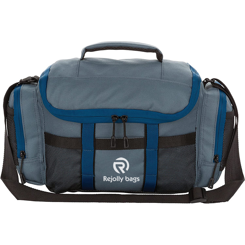 Soft Sided Fishing Bag Includes 2 Fishing Accessories Utility Boxes Top Loading Fishing Gear Bag