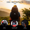 Packs Bags with Modular Cooler Bag Included - Water Repellent- Perfect Hiking Travel Backpack