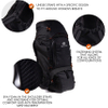 Packs Bags with Modular Cooler Bag Included - Water Repellent- Perfect Hiking Travel Backpack