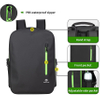 TPU Waterproof Backpack with 2 Removable Cosmetic Bags Airtight Zipper Pocket Hiking Travel