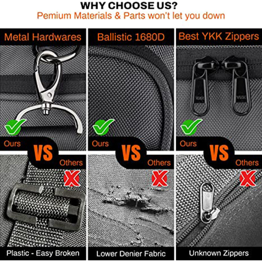 Foldable Weekender Carry on Duffle Luggage with Shoe Compartment Wear for Outdoor Travel Bag