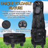 Golf Travel Bag with Wheels Unique Folding Design Tough Waterproof PVC Coating