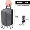 Nylon Lightweight Shaving Bag for Men and Women Small Toiletry Bag