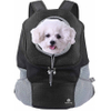 Dog Backpack Bag Front Carrier for Small Puppy with Breathable Head out Design and Padded Shoulder for Hiking Outdoor Travel