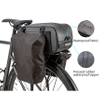 Storage Pannier Saddle 26L Multifuction Rear Bike Cargo Rack Bags with Reflective Strips Waterproof Travel Accessories Expandable Luggage Bike Trunk Bag