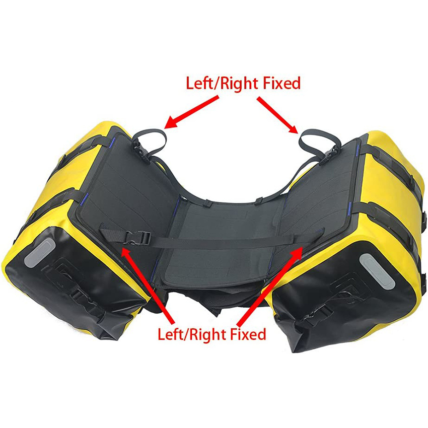 Waterproof Bag Motorcycle Saddlebag 50L Tank Bag Motor Side Bag