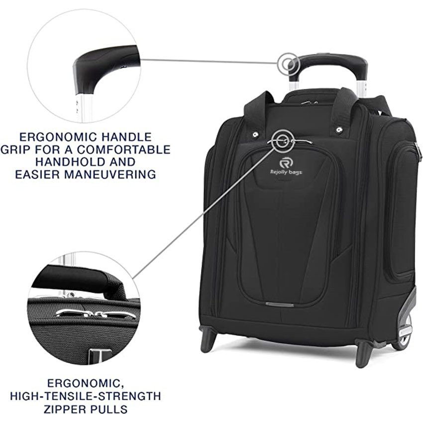 Lightweight Rolling Underseat Compact Carry-on Upright 2 Wheel Luggage for Travel Rolling Bag