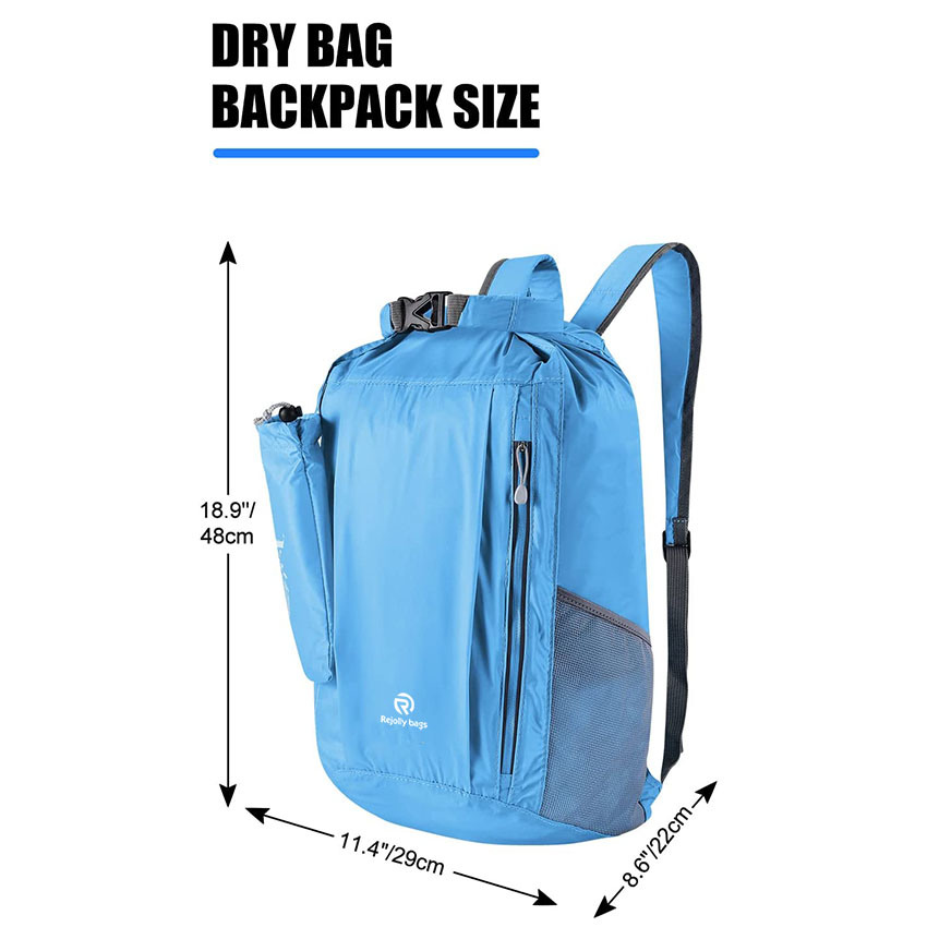 20L Waterproof Hiking Backpack & Ipx8 Phone Pouch, Floating Lightweight Marine Dry Bags, Screentouch Waist Fanny Pack Bag