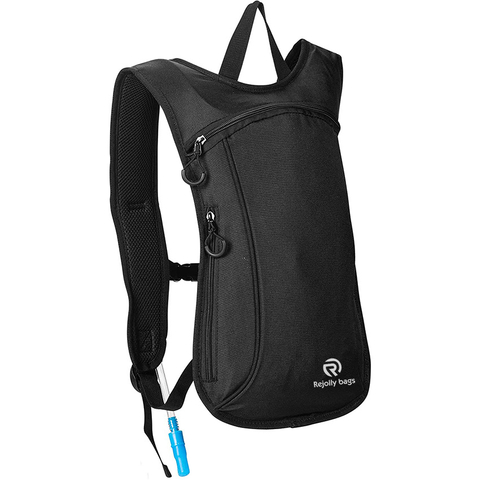 Hydration Backpack Pack From Recycled Polyester - 2L Bladder for Women Men Rave Hydration Backpack