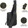 Military Style Tactical Sling Bag Concealed Carry, Shoulder Chest Pack Outdoor Range Backpack -Black Bag