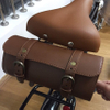 Bicycle Bags Handlebar Under Seat Mountain MTB Road Bike Leather Bag for Cell Phone Saddle