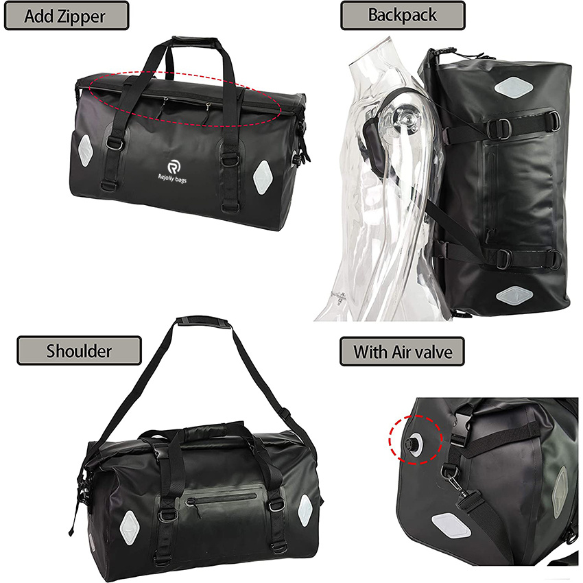 Waterproof Motorcycle Dry Duffel Bag for Travel Motorcycling Cycling Hiking Camping