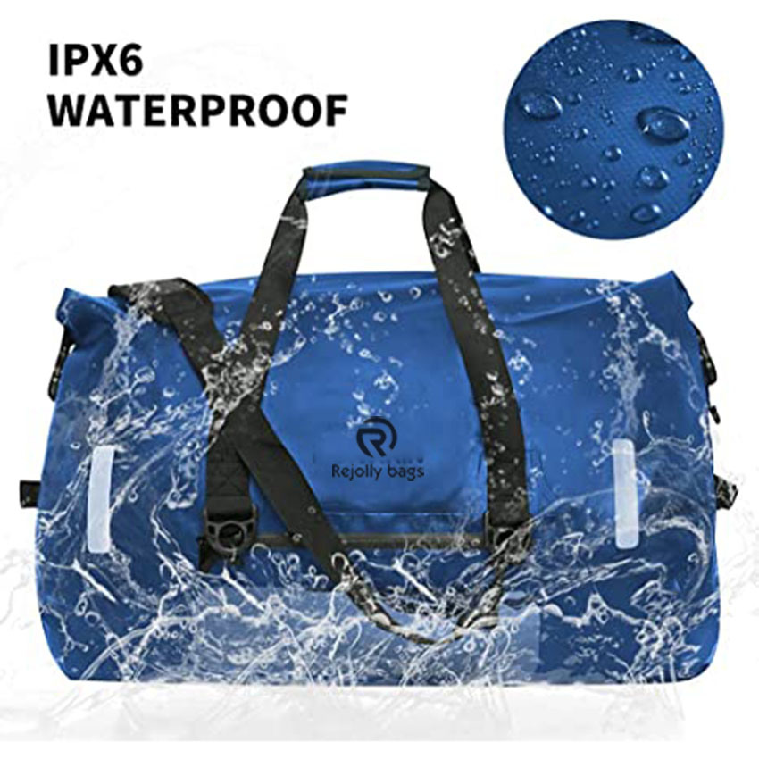 60L Extra Large Heavy Duty Waterproof Duffel Backpack with Durable Straps and Handles for Kayaking, Paddleboarding, Boating, Rafting, Fishing Bag