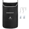 Hanging Laundry Hamper Bag X-Large Over The Door Hanging with 2 Hook Types Saving Space with Zipper for Bathroom Home Travel Dormitory Laundry Bag
