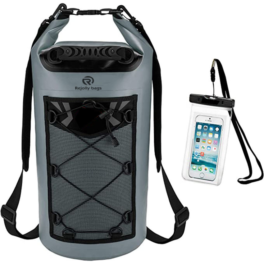 Waterproof Floating Backpack with Waterproof Phone Case for Kayking, Boating, Kayaking, Surfing, Rafting and Fishing Dry Bag