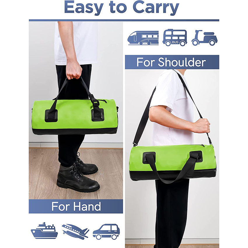Waterproof Duffel Bag Lightweight Dry Bag Durable Straps and Handles Dry Sack Versatile Adventure for Boating Camping Swimming Motorcycling Fishing Travel