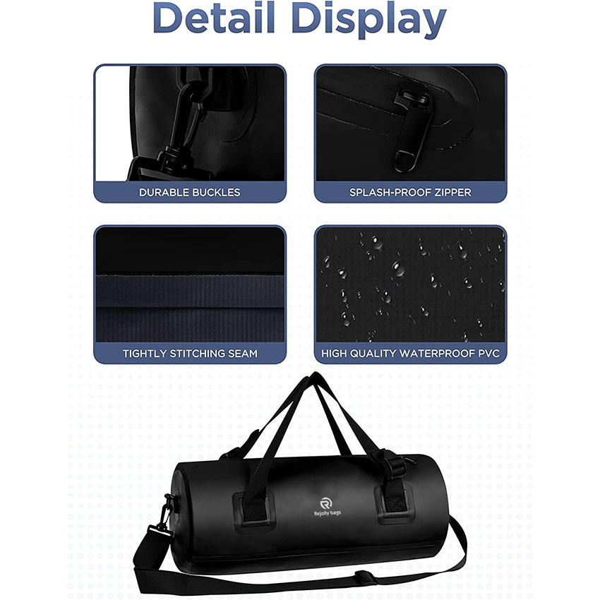 15L Waterproof Duffel Bag, Lightweight with Durable Straps and Handles-Dry Sack Versatile Adventure Bag for Boating Camping Motorcycling Fishing Travel Bag