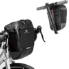 Waterproof Reflective Bicycle Front Bag, Shoulder Bag with Touchable Transparent Phone Pouch Bicycle Bag