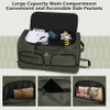 105L Large Travel Wheeled Duffel Luggage with Rollers Bag