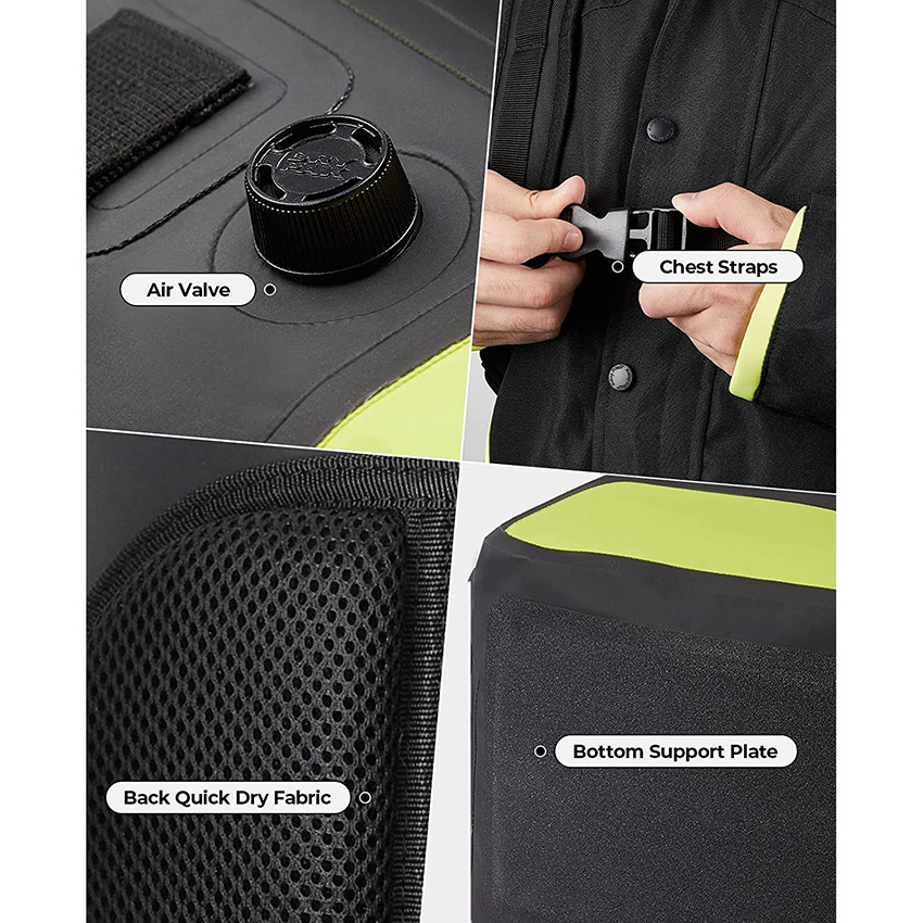 35L Waterproof Motorcycle Backpack with Mounting Straps Motorcycle Dry Bag